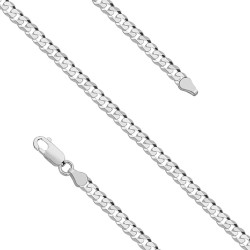 Bratara barbati argint rodiat model cubanez 3,5 mm x 21 cm DiAmanti PancerkaC100-21cm-SL (Argint 925‰ 3,5 g.)